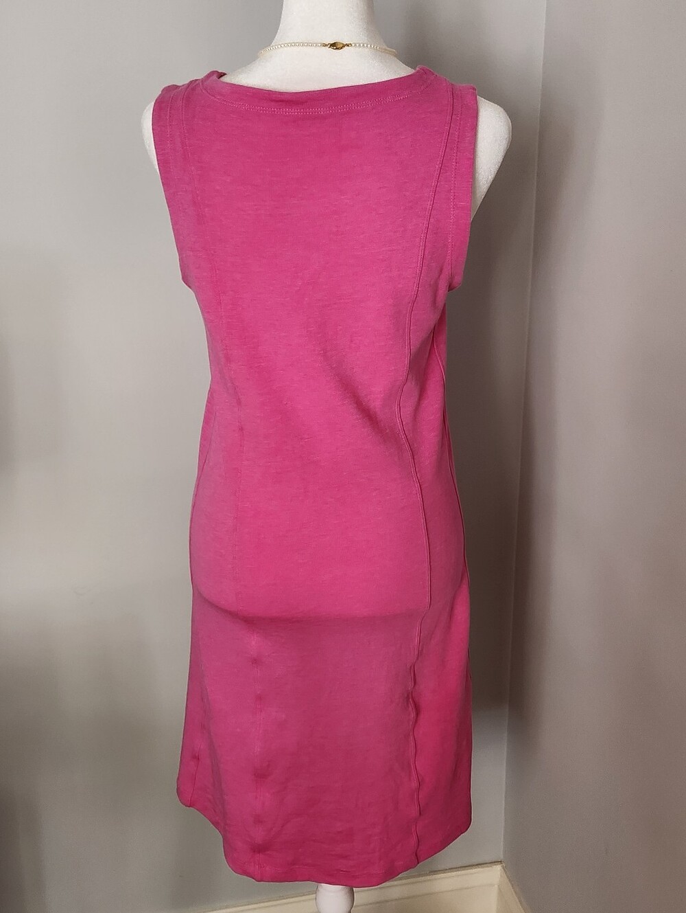 Horny Toad Pink Flexcell Tomboy Shift V-neck Tank Dress S - Picture 4 of 12